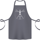 Vitruvian Skeleton Halloween Skull Funny Cotton Apron 100% Organic Steel