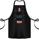 Vodka Sobriety Vodkabulary Alcohol Cotton Apron 100% Organic Black