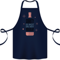 Vodka Sobriety Vodkabulary Alcohol Cotton Apron 100% Organic Navy Blue