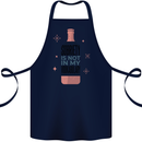 Vodka Sobriety Vodkabulary Alcohol Cotton Apron 100% Organic Navy Blue