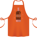 Vodka Sobriety Vodkabulary Alcohol Cotton Apron 100% Organic Orange