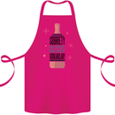 Vodka Sobriety Vodkabulary Alcohol Cotton Apron 100% Organic Pink