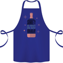 Vodka Sobriety Vodkabulary Alcohol Cotton Apron 100% Organic Royal Blue