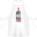 Vodka Sobriety Vodkabulary Alcohol Cotton Apron 100% Organic White