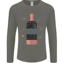 Vodka Sobriety Vodkabulary Alcohol Mens Long Sleeve T-Shirt Charcoal