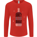 Vodka Sobriety Vodkabulary Alcohol Mens Long Sleeve T-Shirt Red