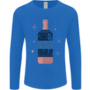 Vodka Sobriety Vodkabulary Alcohol Mens Long Sleeve T-Shirt Royal Blue