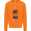 Vodka Sobriety Vodkabulary Alcohol Mens Sweatshirt Jumper Orange