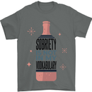 Vodka Sobriety Vodkabulary Alcohol Mens T-Shirt Cotton Gildan Charcoal