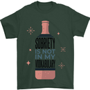 Vodka Sobriety Vodkabulary Alcohol Mens T-Shirt Cotton Gildan Forest Green