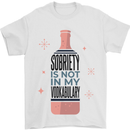 Vodka Sobriety Vodkabulary Alcohol Mens T-Shirt Cotton Gildan White
