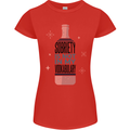 Vodka Sobriety Vodkabulary Alcohol Womens Petite Cut T-Shirt Red