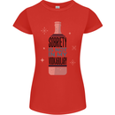 Vodka Sobriety Vodkabulary Alcohol Womens Petite Cut T-Shirt Red