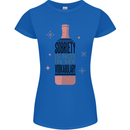 Vodka Sobriety Vodkabulary Alcohol Womens Petite Cut T-Shirt Royal Blue