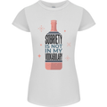 Vodka Sobriety Vodkabulary Alcohol Womens Petite Cut T-Shirt White