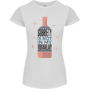 Vodka Sobriety Vodkabulary Alcohol Womens Petite Cut T-Shirt White