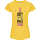Vodka Sobriety Vodkabulary Alcohol Womens Petite Cut T-Shirt Yellow