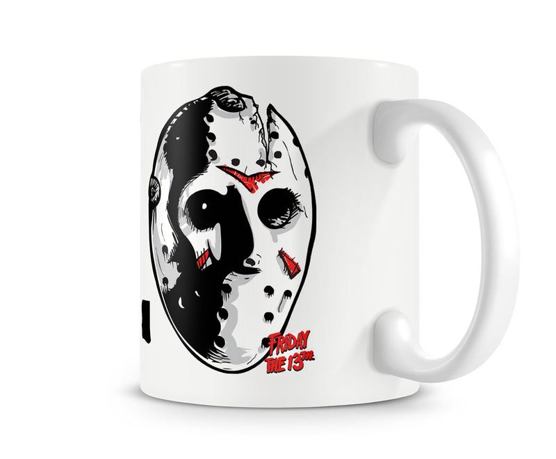 Friday the 13th horror film T.G.I.F white coffee mug cup