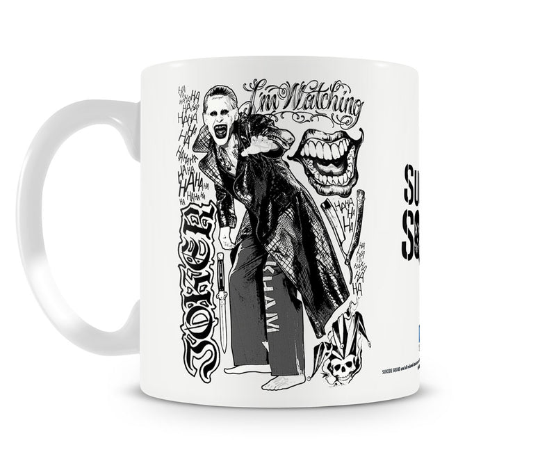 Suicide squad the joker DC film white coffee mug cup