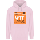 WTF Periodic Table Chemistry Geek Funny Childrens Kids Hoodie Light Pink