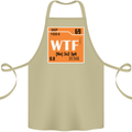 WTF Periodic Table Chemistry Geek Funny Cotton Apron 100% Organic Khaki