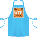 WTF Periodic Table Chemistry Geek Funny Cotton Apron 100% Organic Turquoise