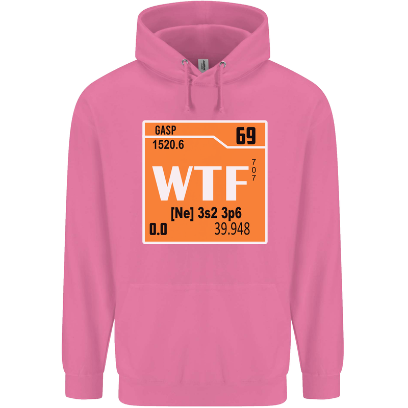WTF Periodic Table Chemistry Geek Funny Mens 80% Cotton Hoodie Azelea