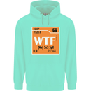 WTF Periodic Table Chemistry Geek Funny Mens 80% Cotton Hoodie Peppermint