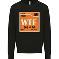 WTF Periodic Table Chemistry Geek Funny Mens Sweatshirt Jumper Black