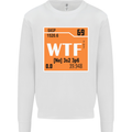 WTF Periodic Table Chemistry Geek Funny Mens Sweatshirt Jumper White