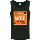WTF Periodic Table Chemistry Geek Funny Mens Vest Tank Top Black