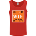 WTF Periodic Table Chemistry Geek Funny Mens Vest Tank Top Red