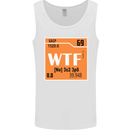 WTF Periodic Table Chemistry Geek Funny Mens Vest Tank Top White