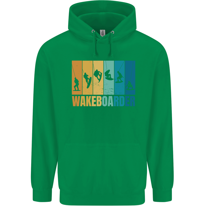 Wakeboarder Water Sports Wakeboarding Childrens Kids Hoodie Irish Green
