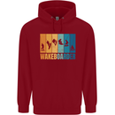 Wakeboarder Water Sports Wakeboarding Childrens Kids Hoodie Red