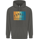 Wakeboarder Water Sports Wakeboarding Childrens Kids Hoodie Storm Grey