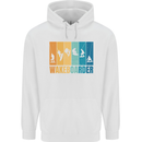 Wakeboarder Water Sports Wakeboarding Childrens Kids Hoodie White