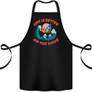 Wakeboarder Water Sports Wakeboarding Cotton Apron 100% Organic Black