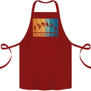 Wakeboarder Water Sports Wakeboarding Cotton Apron 100% Organic Maroon