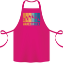 Wakeboarder Water Sports Wakeboarding Cotton Apron 100% Organic Pink