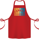 Wakeboarder Water Sports Wakeboarding Cotton Apron 100% Organic Red