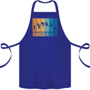 Wakeboarder Water Sports Wakeboarding Cotton Apron 100% Organic Royal Blue