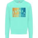 Wakeboarder Water Sports Wakeboarding Kids Sweatshirt Jumper Peppermint