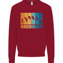 Wakeboarder Water Sports Wakeboarding Kids Sweatshirt Jumper Red