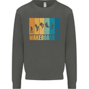 Wakeboarder Water Sports Wakeboarding Kids Sweatshirt Jumper Storm Grey