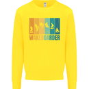 Wakeboarder Water Sports Wakeboarding Kids Sweatshirt Jumper Yellow