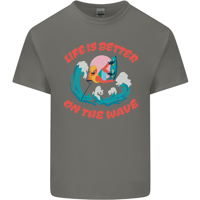 Wakeboarder Water Sports Wakeboarding Kids T-Shirt Childrens Charcoal
