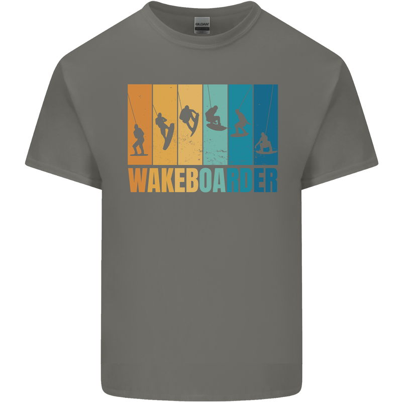 Wakeboarder Water Sports Wakeboarding Kids T-Shirt Childrens Charcoal