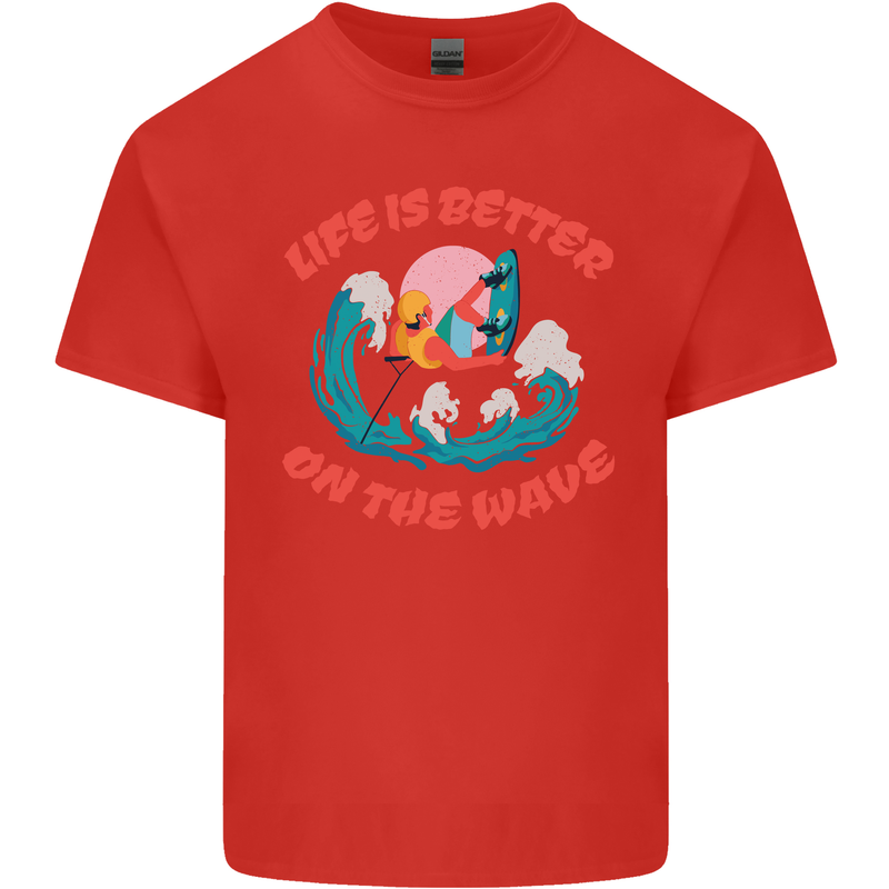 Wakeboarder Water Sports Wakeboarding Kids T-Shirt Childrens Red
