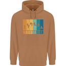 Wakeboarder Water Sports Wakeboarding Mens 80% Cotton Hoodie Caramel Latte